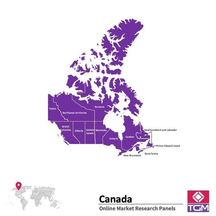 Online panel tại Canada| Nghiên cứu thị trường tại Canada