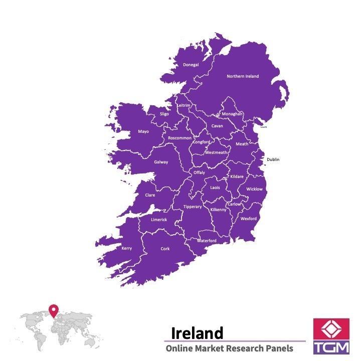 Online panel tại Ireland| Nghiên cứu thị trường tại Ireland