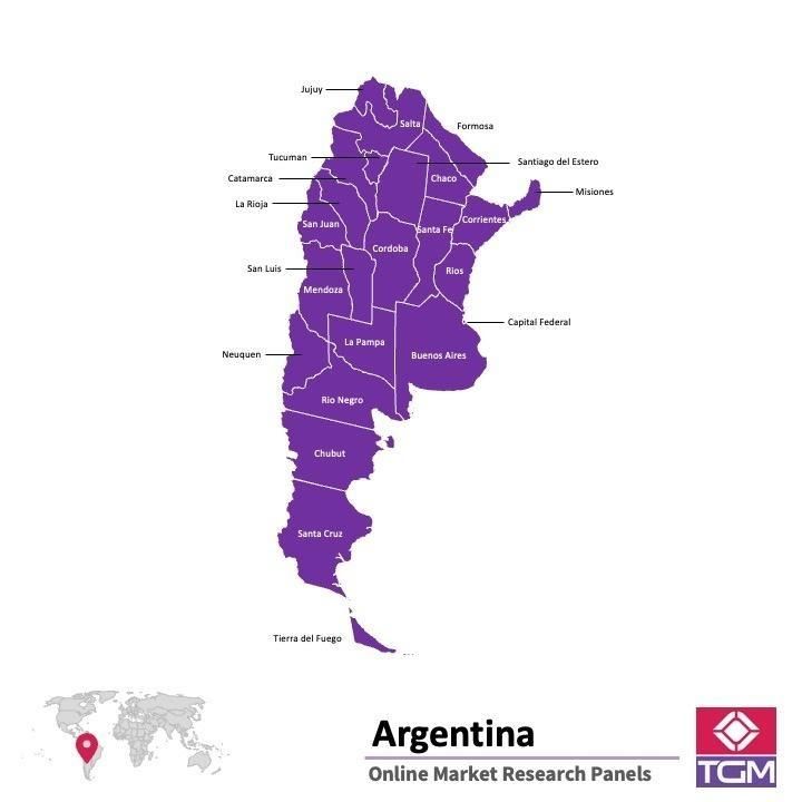 Online panel tại Argentina| Nghiên cứu thị trường tại Argentina