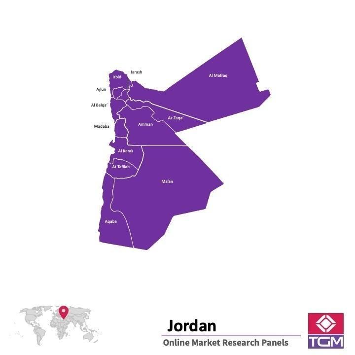Online panel tại Jordan| Nghiên cứu thị trường tại Jordan