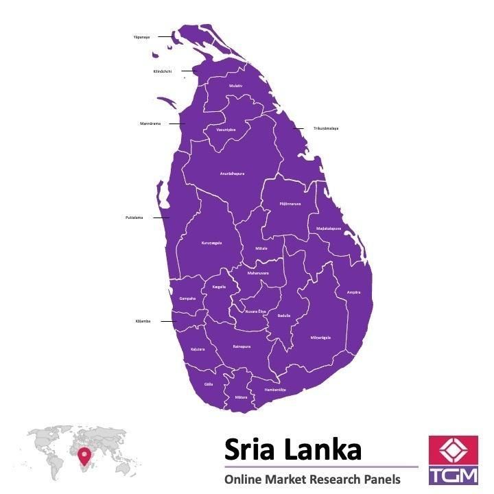 Online panel tại Sri Lanka| Nghiên cứu thị trường tại Sri Lanka